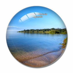 Uganda Lake Victoria 3D Fridge Magnet Crystal Glass