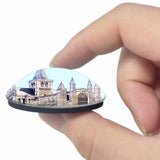 UK England Rochester Cathedral 3D Fridge Magnet Crystal Glass