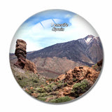 Spain Teide Volcano Tenerife 3D Fridge Magnet Crystal Glass