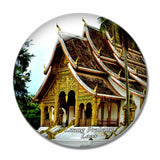 Royal Palace Museum Luang Prabang Laos 3D Fridge Magnet Crystal Glass