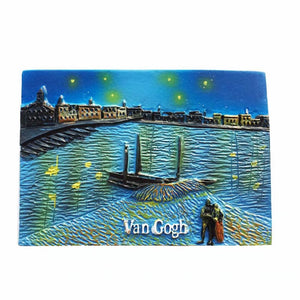 Van Gogh Rhone Netherlands Holland Fridge Magnet 3D Resin