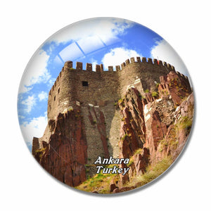 Turkey Ankara Castle 3D Fridge Magnet Crystal Glass