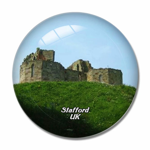 UK England Stafford Castle 3D Fridge Magnet Crystal Glass