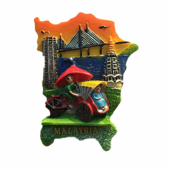 Malaysia Fridge Magnet 3D Resin