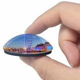 UK England London Eyes 3D Fridge Magnet Crystal Glass