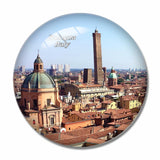 Bologna Roofs Italy 3D Fridge Magnet Crystal Glass