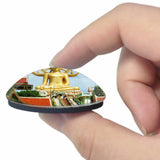 Thailand Wat Phra Yai Bophut Koh Samui 3D Fridge Magnet Crystal Glass