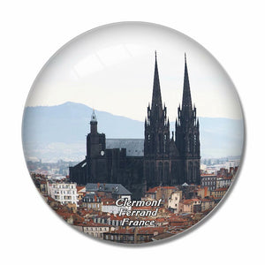 France Clermont-Ferrand 3D Fridge Magnet Crystal Glass