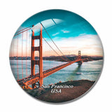 USA America Golden Gate Bridge San Francisco 3D Fridge Magnet Crystal Glass