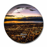 Provo Utah USA 3D Fridge Magnet Crystal Glass