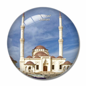 Oman Muscat 3D Fridge Magnet Crystal Glass