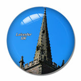 UK England Leicester Cathedral 3D Fridge Magnet Crystal Glass