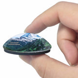 Switzerland The Matterhorn Zermatt 3D Fridge Magnet Crystal Glass