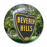 USA America Beverly Hills Los Angeles 3D Fridge Magnet Crystal Glass