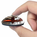 USA America National Air and Space Museum Washington 3D Fridge Magnet Crystal Glass