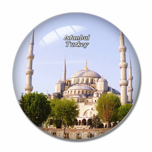 Turkey Blue Mosque Istanbul 3D Fridge Magnet Crystal Glass