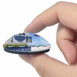 USA America Beach Miami 3D Fridge Magnet Crystal Glass