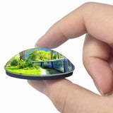 Train Machu Picchu Andes Peru 3D Fridge Magnet Crystal Glass