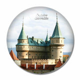 Slovakia Bojnice Castle 3D Fridge Magnet Crystal Glass