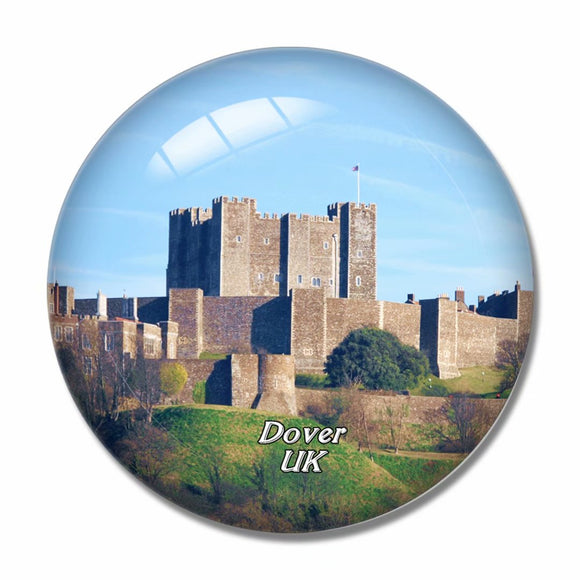 UK England Dover Castle 3D Fridge Magnet Crystal Glass