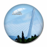 Millennium Bridge Podgorica Montenegro 3D Fridge Magnet Crystal Glass