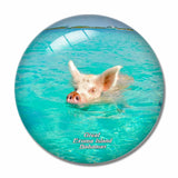 Great Exuma Island Bahamas 3D Fridge Magnet Crystal Glass