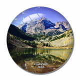 America USA Aspen Colorado 3D Fridge Magnet Crystal Glass