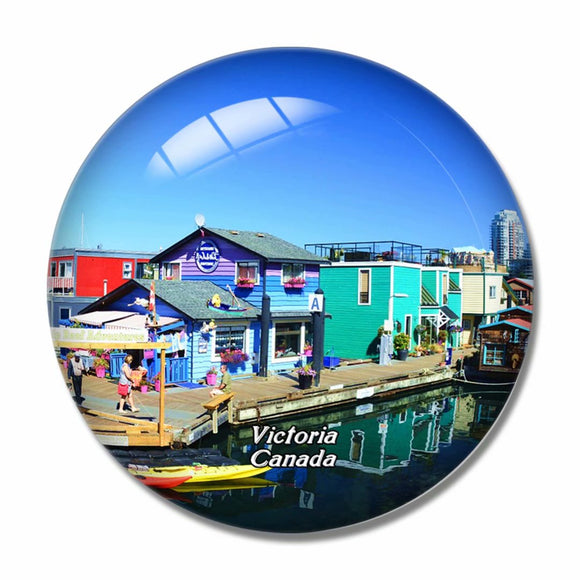 Canada Inner Harbour Victoria 3D Fridge Magnet Crystal Glass