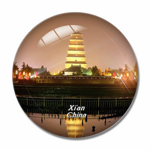 China Xi'an 3D Fridge Magnet Crystal Glass