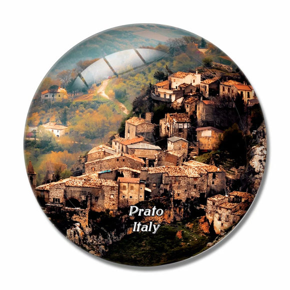 Italy Prato 3D Fridge Magnet Crystal Glass