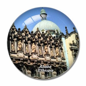 Holy Trinity Cathedral Addis Ababa Ethiopia 3D Fridge Magnet Crystal Glass