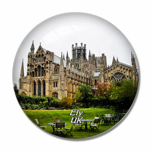 UK England Ely Cathedral 3D Fridge Magnet Crystal Glass