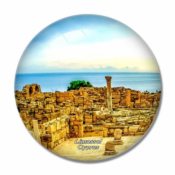 Kourion Limassol Cyprus 3D Fridge Magnet Crystal Glass