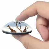 Uganda Giraffes 3D Fridge Magnet Crystal Glass