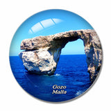 Malta Azure Window Ruins Gozo 3D Fridge Magnet Crystal Glass