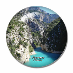 France Gorge Du Verdon Provence 3D Fridge Magnet Crystal Glass