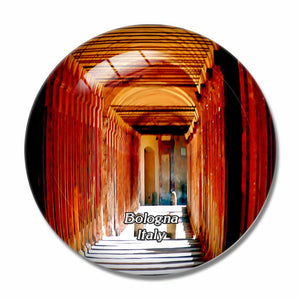 Italy Bologna San Luca 3D Fridge Magnet Crystal Glass