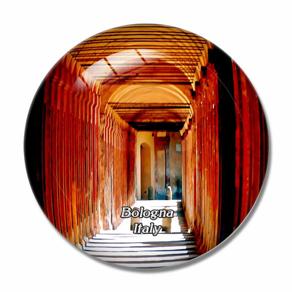 Italy Bologna San Luca 3D Fridge Magnet Crystal Glass