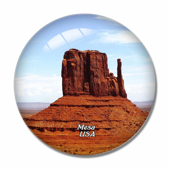 USA America Mesa Monument Valley 3D Fridge Magnet Crystal Glass