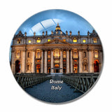 Italy Rome Saint Peter's Cathedral 3D Fridge Magnet Crystal Glass