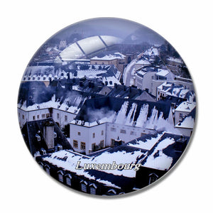 Luxembourg 3D Fridge Magnet Crystal Glass