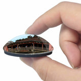 Vietnam Japanese Covered Bridge Hoi An 3D Fridge Magnet Crystal Glass