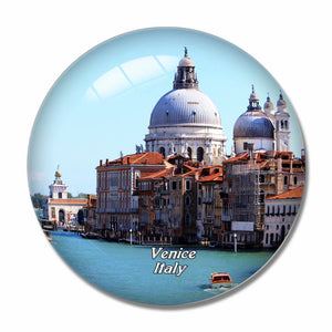 Italy Canal Grande Venice .png 3D Fridge Magnet Crystal Glass