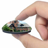 USA America Akron Garden 3D Fridge Magnet Crystal Glass