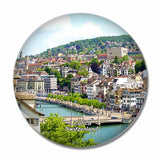 Switzerland Limmat Zurich 3D Fridge Magnet Crystal Glass