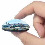 Hungary Castle Hill Budapest 3D Fridge Magnet Crystal Glass