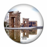 Spain Templo de Debod Madrid 3D Fridge Magnet Crystal Glass