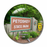 Petoskey State Park Michigan USA 3D Fridge Magnet Crystal Glass