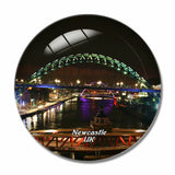 UK England The Quayside Newcastle 3D Fridge Magnet Crystal Glass