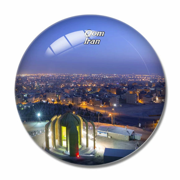 Iran Qom 3D Fridge Magnet Crystal Glass